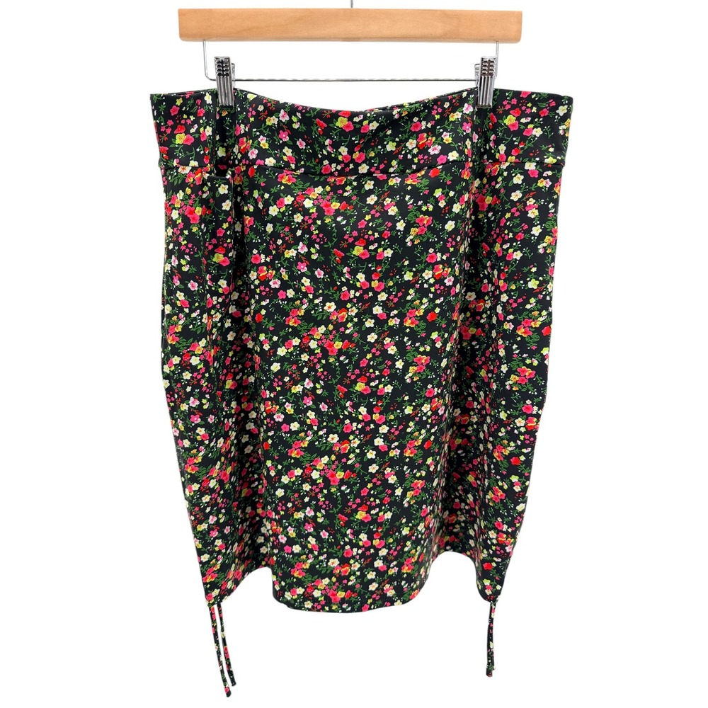 Cakulo Athletic Skort 2XL NWT Floral Knee Length Drawstring Golf Tennis Skirt